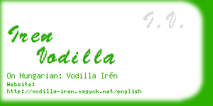 iren vodilla business card